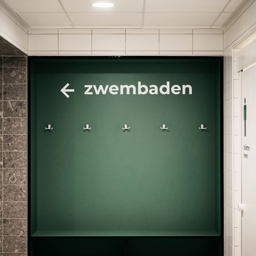 Bewegwijzering zwembad Merwestein